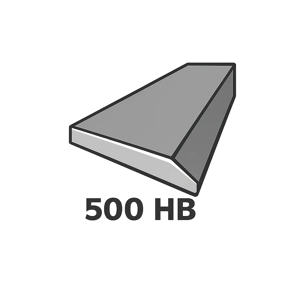 Hochverschleißfeste Schürfleiste 500 HB